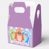 Farbenfrohe Monster Personalisierter Kindergeburts Geschenkschachtel (Geöffnet)