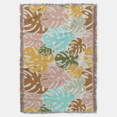 Farbenfrohe Monsterie-Urwald Decke (Vorderseite Vertikal)