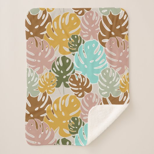 Farbenfrohe Monsterie-Urwald Sherpadecke (Vorderseite)