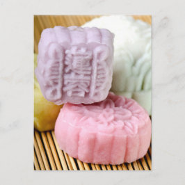 Farbenfrohe Mooncakes Postkarte