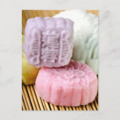 Farbenfrohe Mooncakes Postkarte (Vorderseite)
