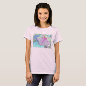 Farbenfrohe Moonflower Langleezees T-Shirt (Vorne ganz)