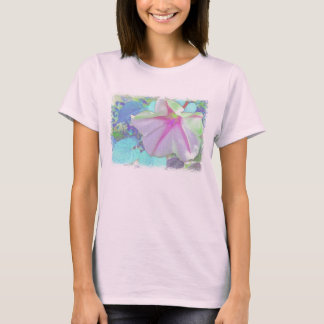 Farbenfrohe Moonflower Langleezees T-Shirt
