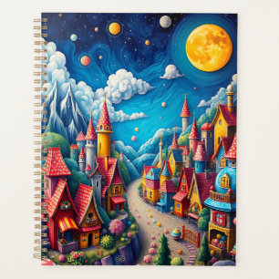 Farbenfrohe Moonlit Candy Land & Magical Village Planer