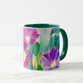 Farbenfrohe Morgengläser Blumencoffee Tasse (VorderseiteRechts)