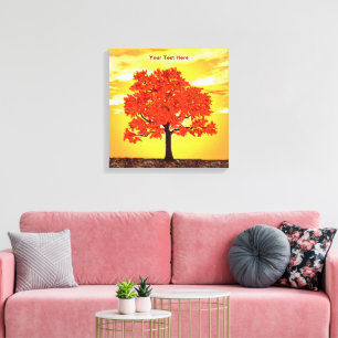 farbenfrohe Morgenoak Leinwanddruck