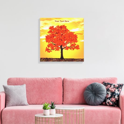 farbenfrohe Morgenoak Leinwanddruck (Insitu (Wohnzimmer))