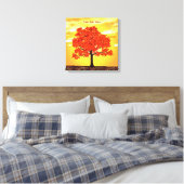farbenfrohe Morgenoak Leinwanddruck (Insitu (Schlafzimmer))
