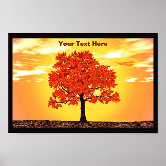 farbenfrohe Morgenoak Poster (Vorne)