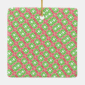 Farbenfrohe Mosaik Foto Olivenweg Keramikornament (Rückseite)