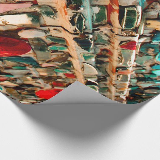 farbenfrohe Mosaik Geschenkpapier (Ecke)