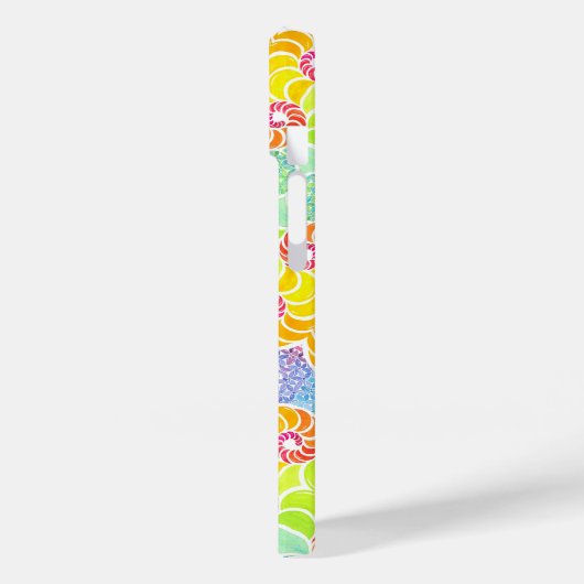 Farbenfrohe Mosaik iPhone 14 Fall Case-Mate iPhone Hülle (Rückseite / Links)