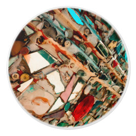 farbenfrohe Mosaik Keramikknauf
