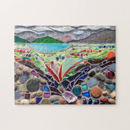 farbenfrohe Mosaik Puzzle (Horizontal)