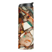 farbenfrohe Mosaik Thermosbecher (Nach links gedreht)