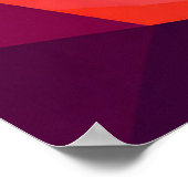 Farbenfrohe Mosaikbulle Poster (Ecke)