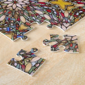 Farbenfrohe Mosaike aus festem Glas Puzzle (Seite)