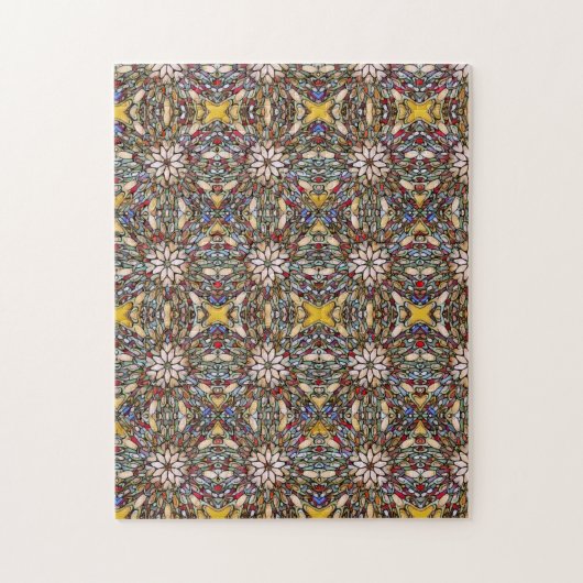 Farbenfrohe Mosaike aus festem Glas Puzzle (Vertikal)