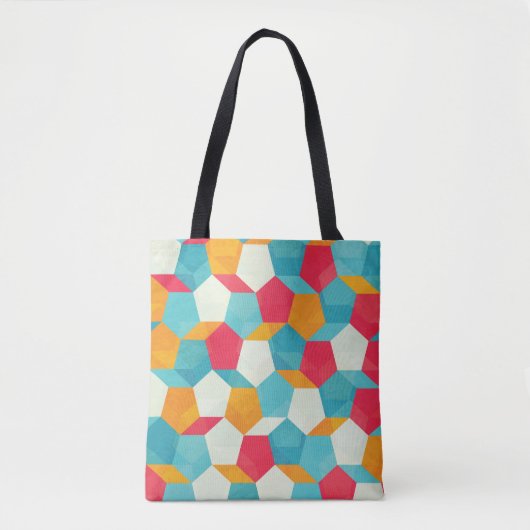 Farbenfrohe Mosaike, Nahtlose Kunstmuster. Tasche (Vorderseite)