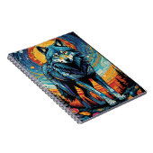 Farbenfrohe MosaikIllustration des majestätischen Notizblock (Rechte Seite)