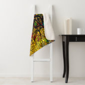 Farbenfrohe Mosaikkatze Kunst Prin Sherpadecke (Beispiel)