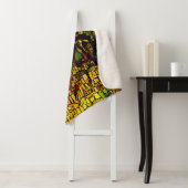 Farbenfrohe Mosaikkatze Kunst Prin Sherpadecke (Beispiel)