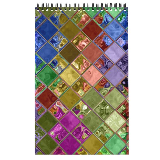 Farbenfrohe Mosaikkunst individuell anpassbar Kalender (Titelbild)
