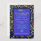 Farbenfrohe Mosaikkunst Party Einladung (Vorderseite)