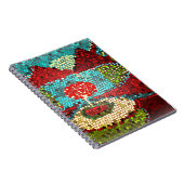 Farbenfrohe Mosaiklandschaft Notizblock (Rechte Seite)