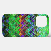 Farbenfrohe Mosaikmuster Holz Look #3 Case-Mate iPhone Hülle (Rückseite (Horizontal))