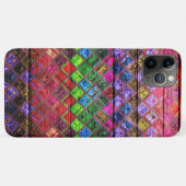 Farbenfrohe Mosaikmuster Holzaussehen Case-Mate iPhone Hülle (Rückseite (Horizontal))