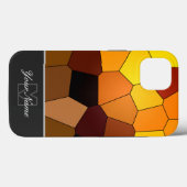 Farbenfrohe Mosaiksteine mit Monogram! Fall M Case-Mate iPhone Hülle (Rückseite (Horizontal))