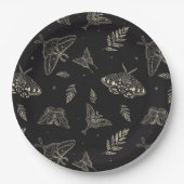 Farbenfrohe Moth Butterfly-Muster Pappteller (Vorderseite)