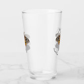 Farbenfrohe Moth Monogram Glas (Rechts)