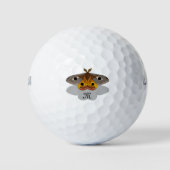 Farbenfrohe Moth Monogram Golfball (Vorderseite)