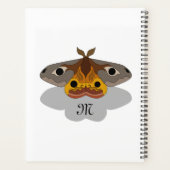 Farbenfrohe Moth Monogram Planer (Rückseite)