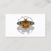 Farbenfrohe Moth Monogram Visitenkarte (Vorderseite)