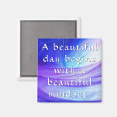 Farbenfrohe Motivierend und inspirierende Worte Magnet (Vorderseite/Rückseite)