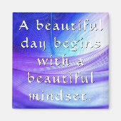 Farbenfrohe Motivierend und inspirierende Worte Magnet (Vorne)