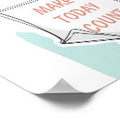 Farbenfrohe Motivierend Zitate sprechen Blasen Zie Poster (Ecke)