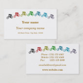 Farbenfrohe Mountainbikes Visitenkarte (Vorne/Hinten)