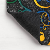 Farbenfrohe Mousepad Geblüht Muster (Ecke)