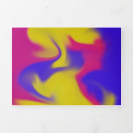 Farbenfrohe Mudge Dreifach Gefaltete Karte (Cover)