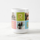 Farbenfrohe Multi-Foto Foto Tasse (Mittel)