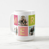Farbenfrohe Multi-Foto Foto Tasse (Vorderseite Links)