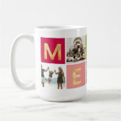 Farbenfrohe Multi-Foto Foto Tasse (Links)
