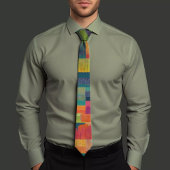 Farbenfrohe Multi-gemusterte Krawatte