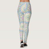 Farbenfrohe Multicolor Mandala Muster Leggings (Rückseite)