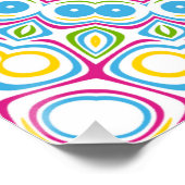 Farbenfrohe Multicolor Mandala Muster Poster (Ecke)