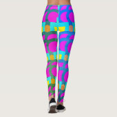 Farbenfrohe Multiprint-Leggings Leggings (Rückseite)